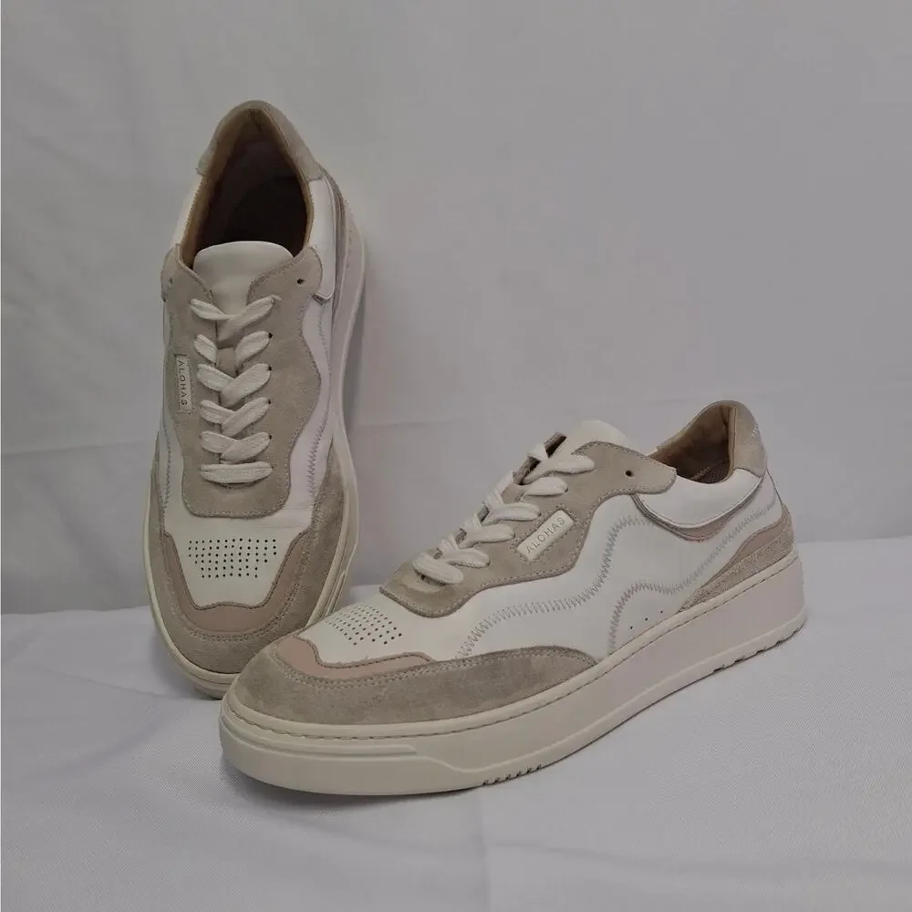 ALOHAS TB.87 Low Top Sneakers Quarry Leather Suede Made Portugal Size 9